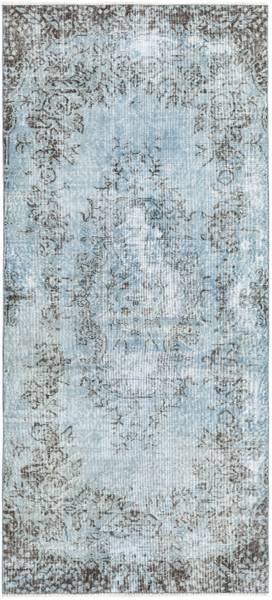 Vloerkleed Ultra Vintage DCXCVIII blauw - wol - 99 x 1 x 216 cm