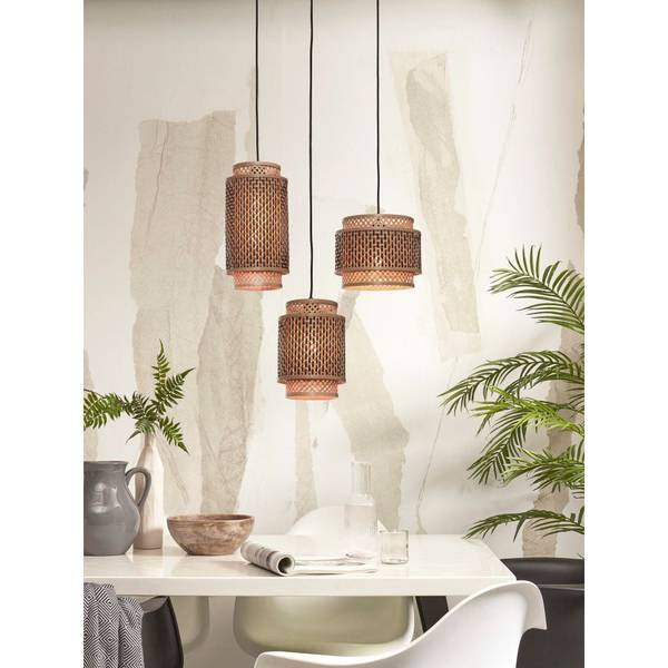 Suspension Bhutan 9 x 9 cm - Abat-jour diamètre : 25 cm