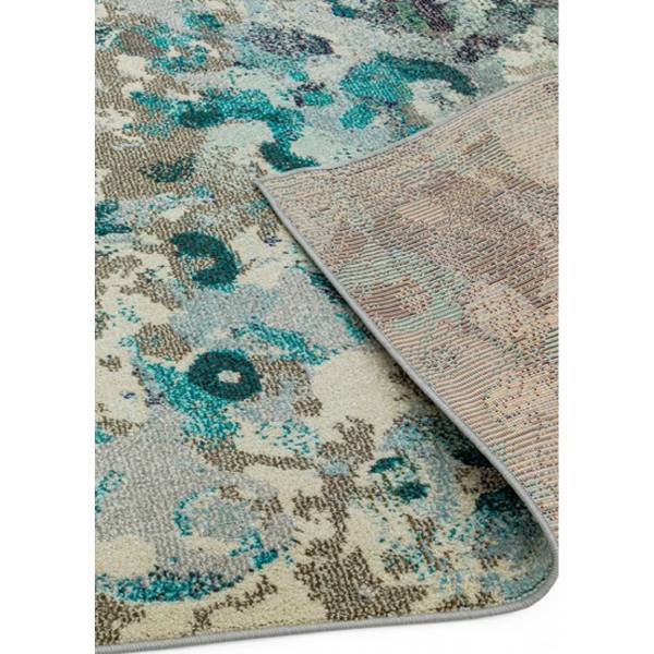 Wohnzimmerteppich ETHERAL Blau - Textil - 160 x 190 cm