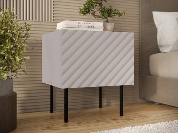 Im Set zwei Nachttische Lucca Beige