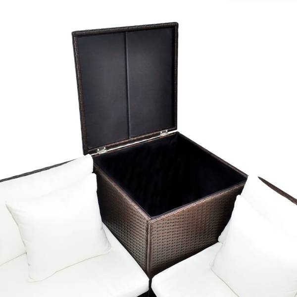 Gartenmöbel-Set 3004726 (4-teilig) Braun - Polyester - 56 x 30 x 56 cm