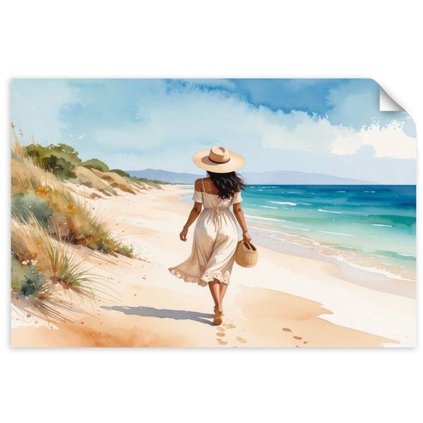 Wandsticker Frau 30 x 20 cm