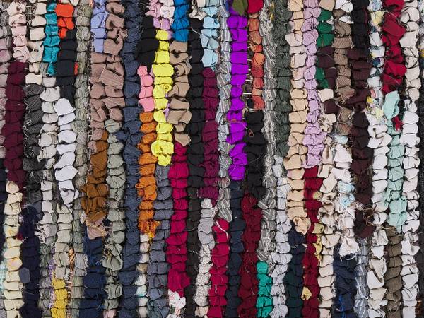 Teppich BAFRA Orange - Pink - Violett - Rot - Textil - 160 x 160 x 160 cm