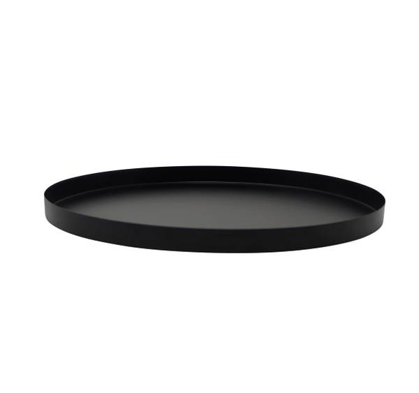 Deko-Tablett Levi – Schwarz, Ø 34 cm Schwarz