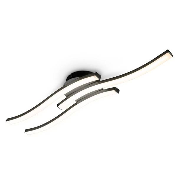 LED Deckenleuchte BKL1432 Schwarz - ABS - 12 x 6 x 57 cm