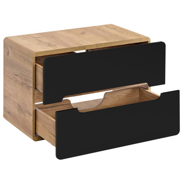 Badmöbel-Set NEW-LUTON-100 3er-Set Grau - Holzwerkstoff - 130 x 200 x 46 cm