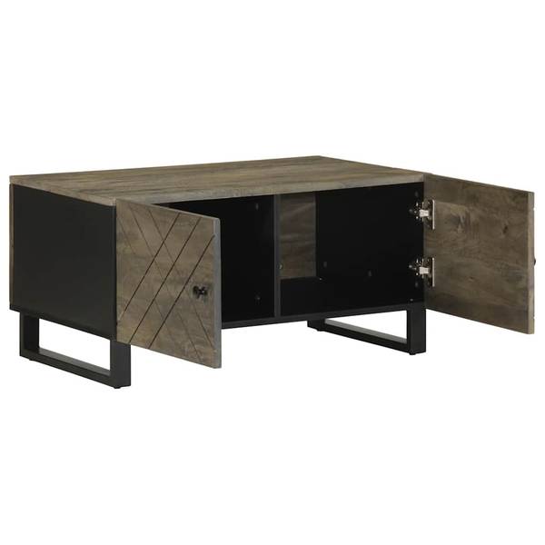 Couchtisch XT7714 Schwarz - Holzwerkstoff - 50 x 40 x 80 cm