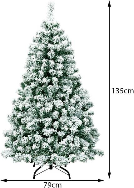 135 cm Kerstboom OY44080 groen - kunststof - 79 x 135 x 79 cm