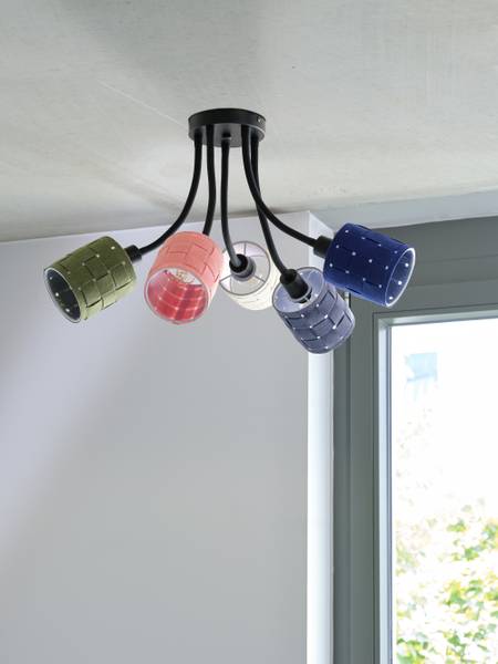 Deckenleuchte Felt Filz - Stahl - 63 x 44 x 61 cm