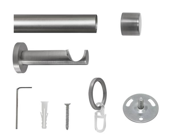 Gardinenstange Komplettset Cap II Breite: 240 cm