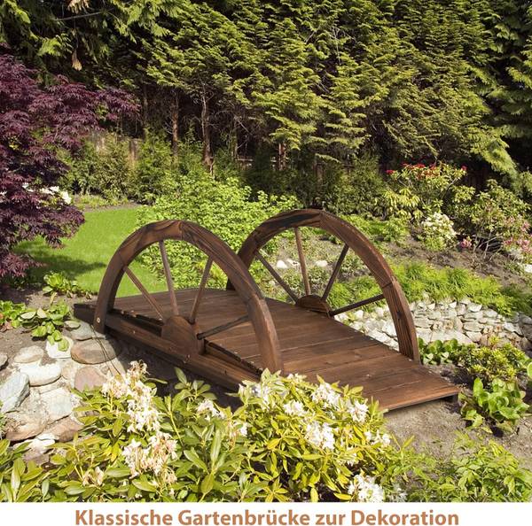 Holzbrücke ZB32026NZNL bruin - massief hout - 49 x 38 x 102 cm