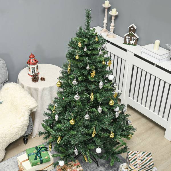 Künstlicher Weihnachtsbaum 830-185V02 Grün - Kunststoff - 95 x 150 x 95 cm