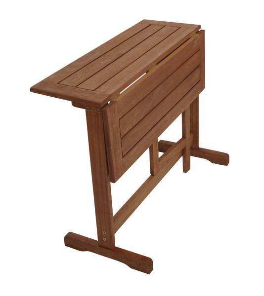 Klappentisch PORTO Braun - Eukalyptus - 90 x 74 x 60 cm