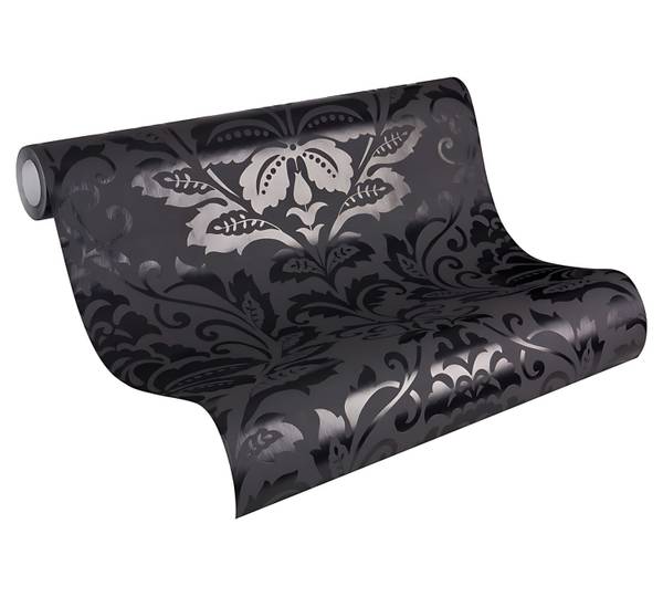 Vliestapete 255426-GU Schwarz - Kunststoff - 53 x 1 x 1005 cm