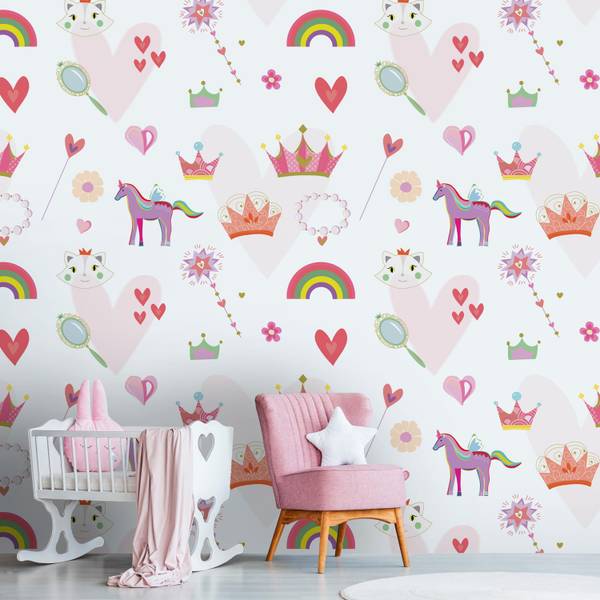 Fototapete 391931-GU Pink - Kunststoff - 159 x 1 x 280 cm
