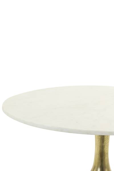 Couchtisch RICKERD Weiß - Metall - 76 x 36 x 76 cm