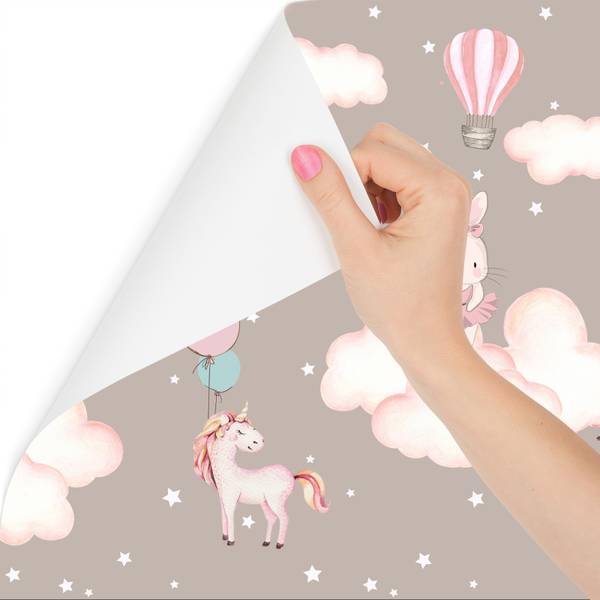 Vlies-Fotobehang DIEREN Wolken Sterren 368 x 254 x 254 cm