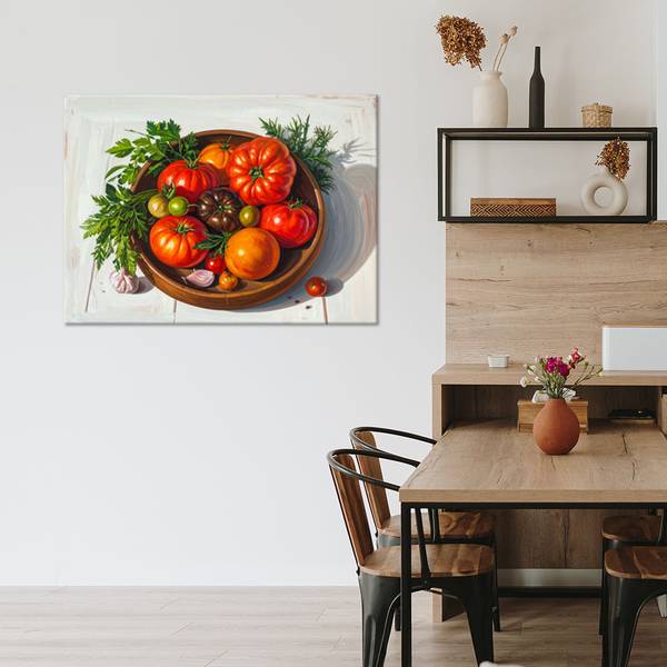 Canvas schilderij Groenten 120 x 80 cm