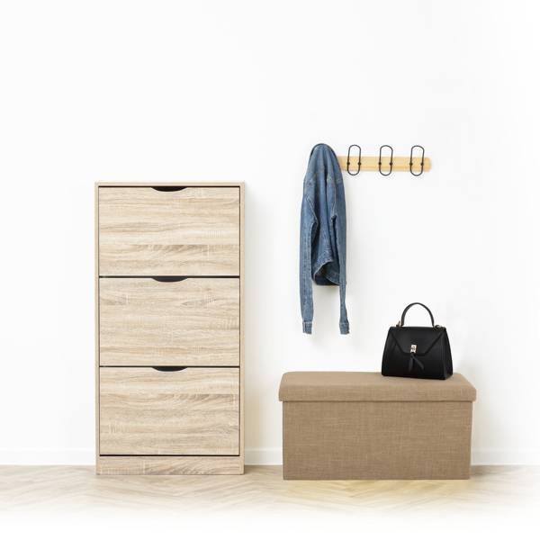 Aufbewahrungshocker MIX N MODUL Beige - Holzwerkstoff - 76 x 38 x 38 cm