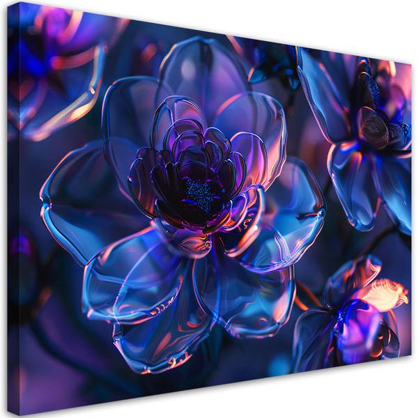 Tableau déco Fleur 90 x 60 cm