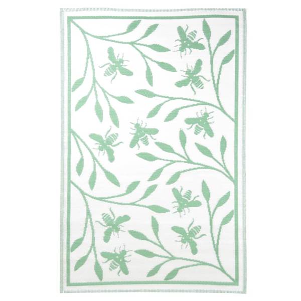 Außenteppich 433892 Grün - Polypropylen - 122 x 1 x 182 cm
