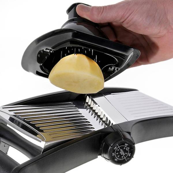 Mandoline Vario Silber - Naturfaser - 18 x 18 x 1 cm