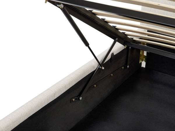 Bett CASTELNAVET 3-tlg Schwarz - Weiß - Liegefläche Breite: 160 cm