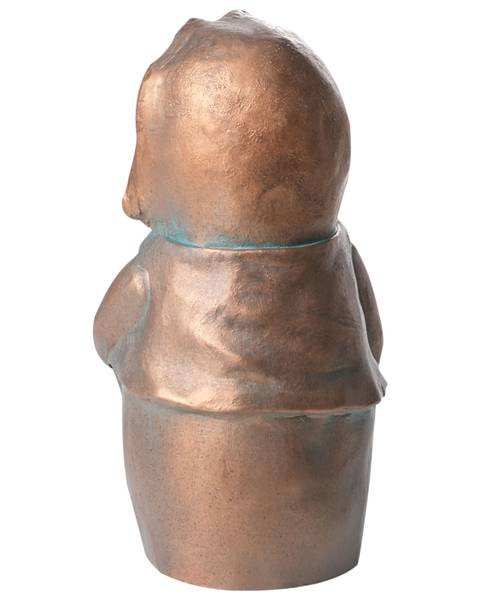 Tuinbeeld LOLA blauw - bruin - metaal - 22 x 37 x 16 cm