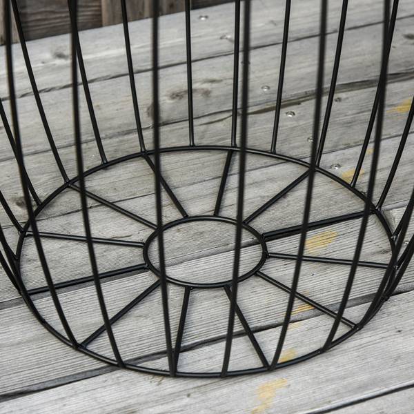 Beistelltisch BB5382 3er-Set Schwarz - Metall - 38 x 41 x 38 cm