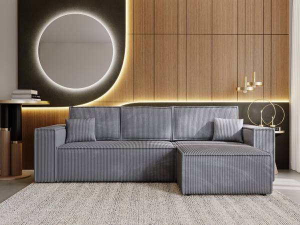Ecksofa PRATO XL Dunkelgrau