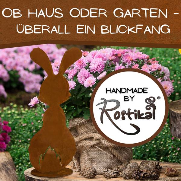Gartendekoration Hase 10 x 30 x 10 cm