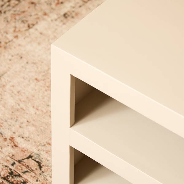 Couchtisch BRUSSEL Beige - Massivholz - 80 x 40 x 80 cm