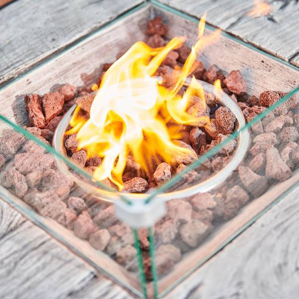 Terrasse im Freien Grau - Metall - 77 x 70 x 77 cm