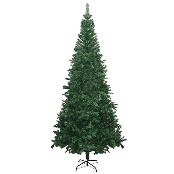 künstlicher weihnachtsbaum outlet Schmaler künstlicher Weihnachtsbaum von Charlton mit warmweißer  LED-Beleuchtung – H260 x Ø63 cm – Grün gefrostet