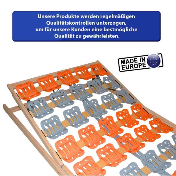 Tellerlattenrost Cubiflex KF Tiefe: 120 cm - Holz teilmassiv