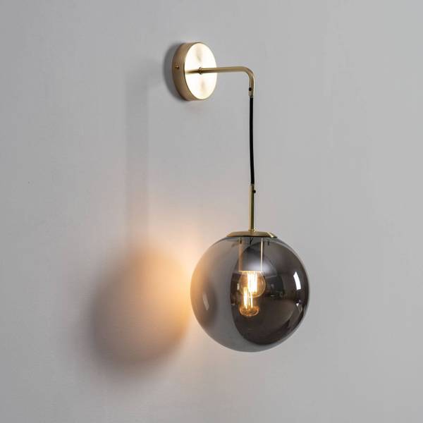 Wandleuchte Claudia Gold - Metall - 15 x 48 x 20 cm