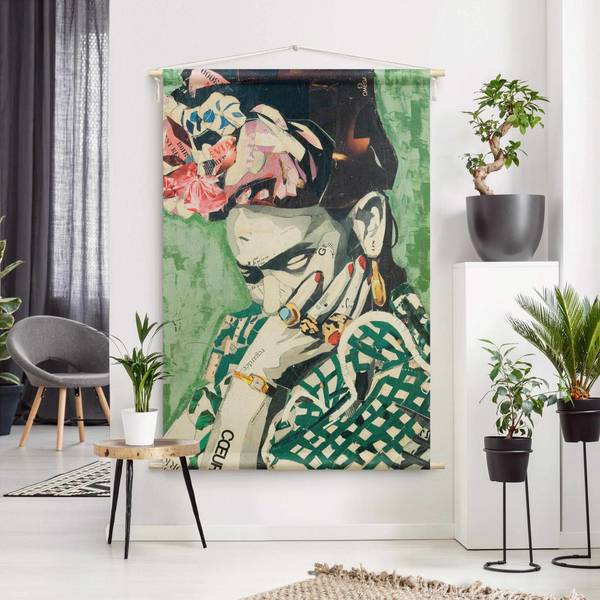 Wandteppich Frida Kahlo Collage No.3 110 x 165 cm