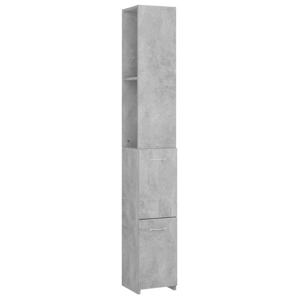 Badschrank D7303 Grau - Holzwerkstoff - 27 x 170 x 25 cm
