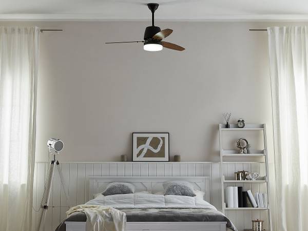 Ventilateur de plafond avec éclairage, interrupteur à tirette