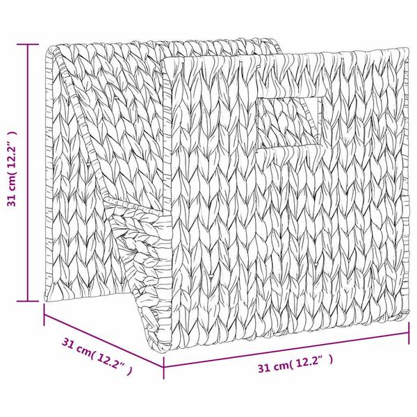 Zeitschriftenständer 245494 Braun - Naturfaser - 31 x 31 x 31 cm