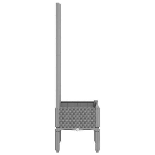 Plantenbak 3033702 grijs - kunststof - 40 x 142 x 40 cm