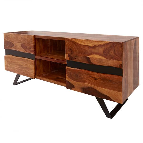 TV-Board AMAZONAS Braun - Sheesham - 160 x 63 x 45 cm