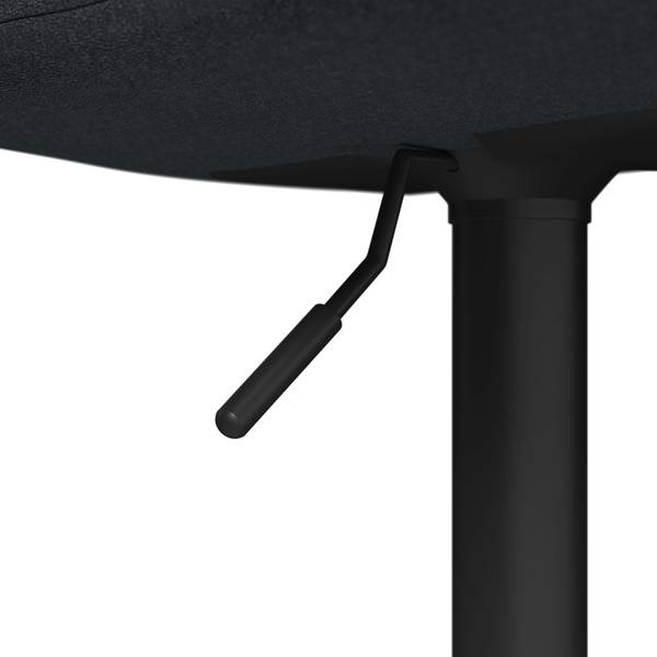 Barhocker CAJA Schwarz - Metall - Textil - 47 x 100 x 49 cm