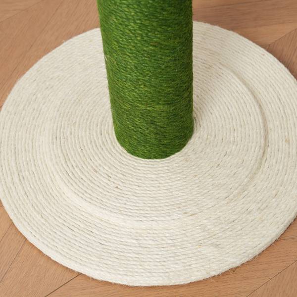 Kat klimrek FlowerWoody groen - plaatmateriaal op houtbasis - 46 x 90 x 46 cm