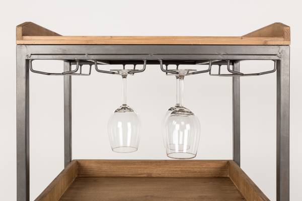 Weinschrank EDGAR Braun - Massivholz - 56 x 113 x 38 cm