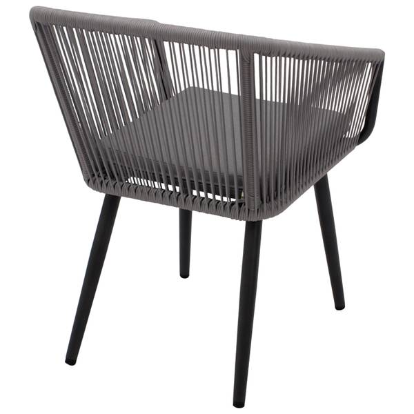 Gartenstuhl RIVA (2er Set) Grau - Aluminium - 58 x 79 x 68 cm