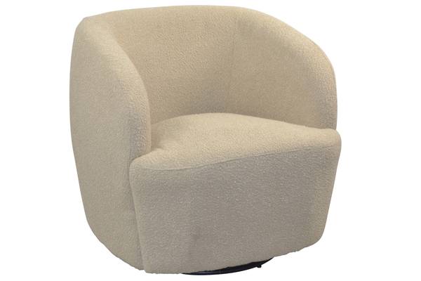 Polstersessel mit Kopfstütze Calle Beige - Polyester - 72 x 103 x 67 cm