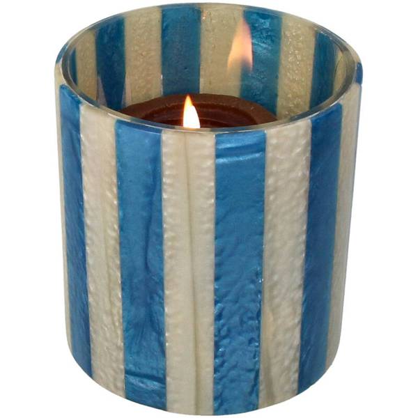 Kerzenhalter Stripes Blau