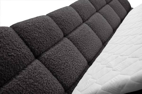 Boxspringbett NOVA Anthrazit - Breite: 218 cm