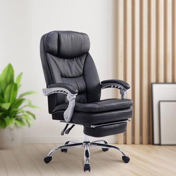 Chefsessel XL Troy Schwarz - Kunstleder - 65 x 115 x 66 cm